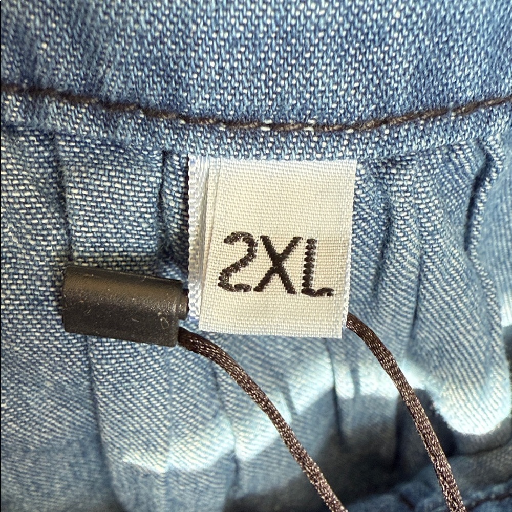 They Look Casual Denim Button-Up Dress - Picture 7 of 8